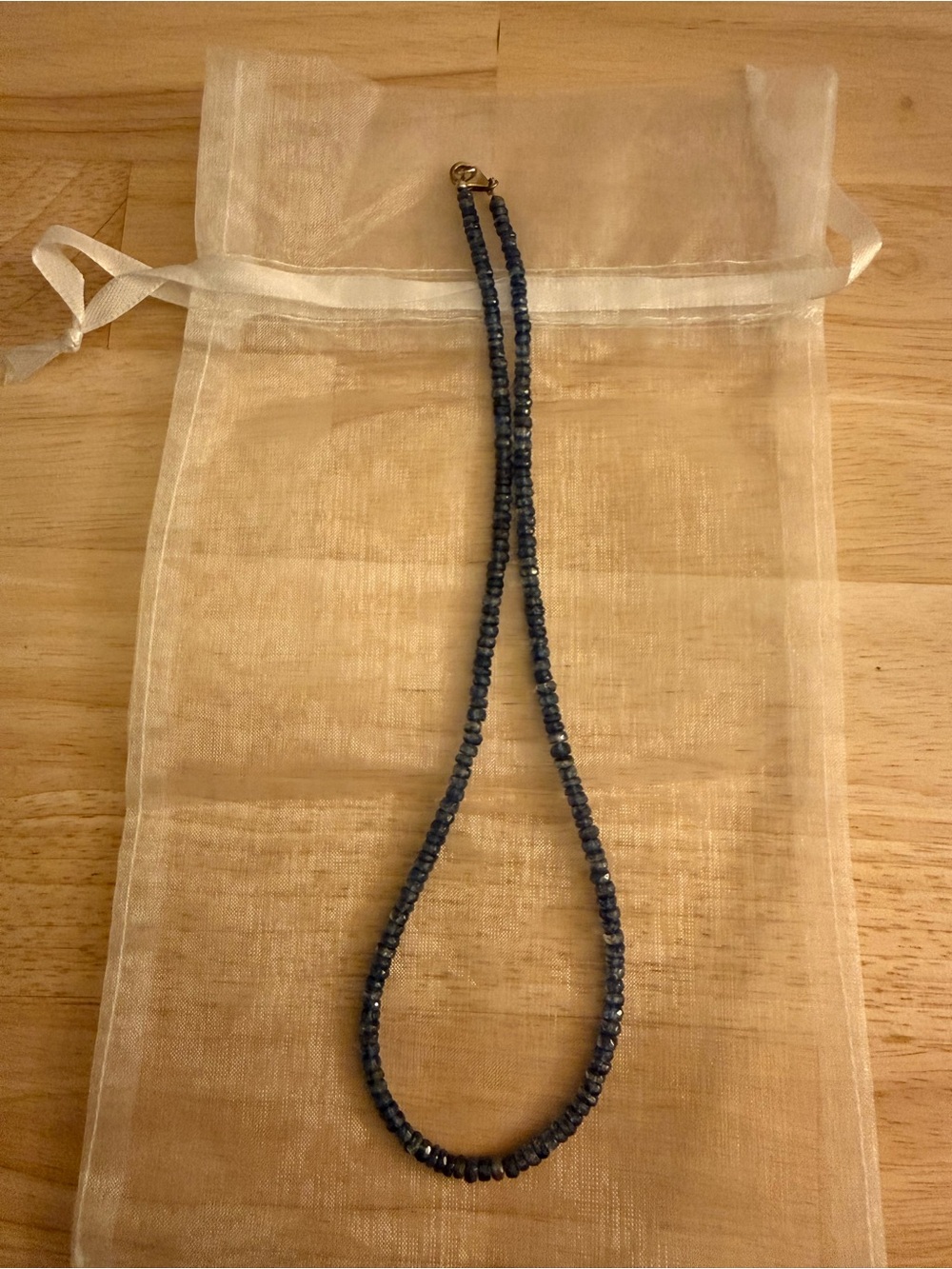 Delicate Blue Beaded Necklace - Elegant WomenJewelry